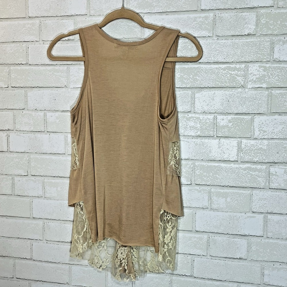 Western Boho Tiered Lace Festival Top Small Coastal Cowgirl Indie Layered Ruffle - Picture 4 of 10